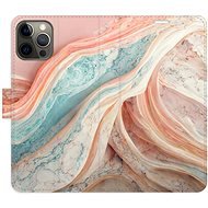 iSaprio flip puzdro Colour Marble pre iPhone 12/12 Pro - Kryt na mobil