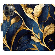 iSaprio flip pouzdro GoldBlue pro iPhone 12/12 Pro - Phone Cover