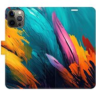 iSaprio flip pouzdro Orange Paint 02 pro iPhone 12/12 Pro - Phone Cover