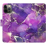 iSaprio flip case Purple Marble for iPhone 12/12 Pro - Phone Cover