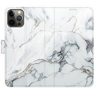 iSaprio flip case SilverMarble 15 for iPhone 12/12 Pro - Phone Cover