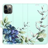 iSaprio flip pouzdro Blue Flowers pro iPhone 12/12 Pro - Phone Cover