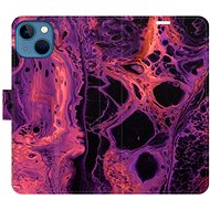iSaprio flip pouzdro Abstract Dark 02 pro iPhone 13 - Phone Cover