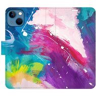 iSaprio flip pouzdro Abstract Paint 05 pro iPhone 13 - Phone Cover