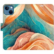 iSaprio flip pouzdro Blue and Orange pro iPhone 13 - Phone Cover