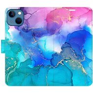 iSaprio flip pouzdro BluePink Paint pro iPhone 13 - Phone Cover