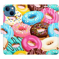 iSaprio flip pouzdro Donuts Pattern 02 pro iPhone 13 - Phone Cover