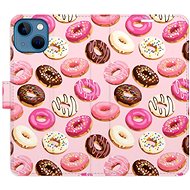 iSaprio flip pouzdro Donuts Pattern 03 pro iPhone 13 - Phone Cover