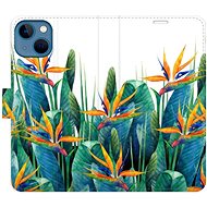 iSaprio flip pouzdro Exotic Flowers 02 pro iPhone 13 - Phone Cover