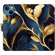 iSaprio flip pouzdro GoldBlue pro iPhone 13 - Phone Cover