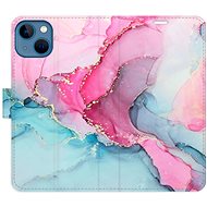 iSaprio flip pouzdro PinkBlue Marble pro iPhone 13 - Phone Cover