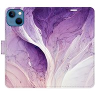 iSaprio flip pouzdro Purple Paint pro iPhone 13 - Phone Cover