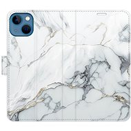 iSaprio flip case SilverMarble 15 for iPhone 13 - Phone Cover