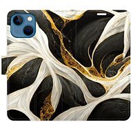 iSaprio flip puzdro BlackGold Marble pre iPhone 13 mini - Kryt na mobil