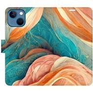 iSaprio flip pouzdro Blue and Orange pro iPhone 13 mini - Phone Cover