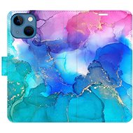 iSaprio flip pouzdro BluePink Paint pro iPhone 13 mini - Phone Cover