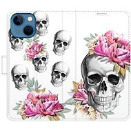 iSaprio flip pouzdro Crazy Skull pro iPhone 13 mini - Phone Cover