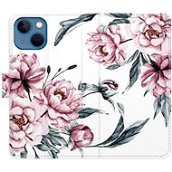 iSaprio flip pouzdro Pink Flowers pro iPhone 13 mini - Phone Cover