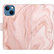 iSaprio flip case RoseGold Marble for iPhone 13 mini - Phone Cover