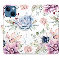 iSaprio flip pouzdro Succulents Pattern pro iPhone 13 mini - Phone Cover
