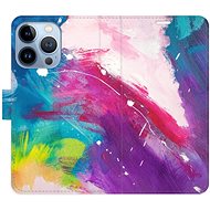 iSaprio flip pouzdro Abstract Paint 05 pro iPhone 13 Pro - Phone Cover