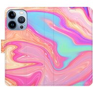 iSaprio flip pouzdro Abstract Paint 07 pro iPhone 13 Pro - Phone Cover