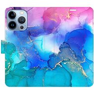 iSaprio flip pouzdro BluePink Paint pro iPhone 13 Pro - Phone Cover