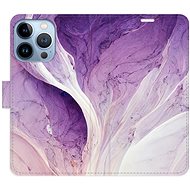 iSaprio flip pouzdro Purple Paint pro iPhone 13 Pro - Phone Cover