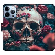iSaprio flip case Skull in Roses 02 for iPhone 13 Pro - Phone Cover
