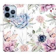 iSaprio flip pouzdro Succulents Pattern pro iPhone 13 Pro - Phone Cover