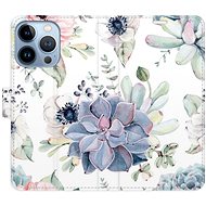iSaprio flip pouzdro Succulents pro iPhone 13 Pro - Phone Cover