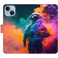 iSaprio flip puzdro Astronaut in Colours 02 na iPhone 14 - Kryt na mobil