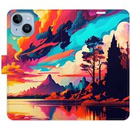 iSaprio flip pouzdro Colorful Mountains 02 pro iPhone 14 - Phone Cover
