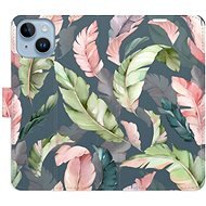 iSaprio flip pouzdro Flower Pattern 09 pro iPhone 14 - Phone Cover