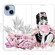 iSaprio flip pouzdro Girl with bubble pro iPhone 14 - Phone Cover
