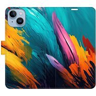 iSaprio flip pouzdro Orange Paint 02 pro iPhone 14 - Phone Cover