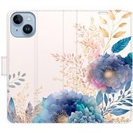 iSaprio flip pouzdro Ornamental Flowers 03 pro iPhone 14 - Phone Cover