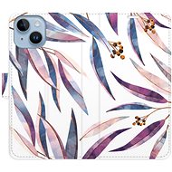 iSaprio flip pouzdro Ornamental Leaves pro iPhone 14 - Phone Cover