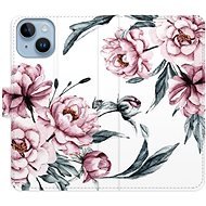 iSaprio flip pouzdro Pink Flowers pro iPhone 14 - Phone Cover