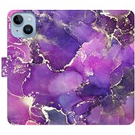 iSaprio flip pouzdro Purple Marble pro iPhone 14 - Phone Cover