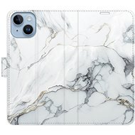 iSaprio flip puzdro SilverMarble 15 na iPhone 14 - Kryt na mobil