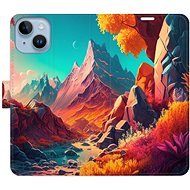 iSaprio flip puzdro Colorful Mountains pre iPhone 14 - Kryt na mobil