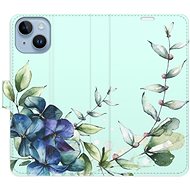 iSaprio flip pouzdro Blue Flowers pro iPhone 14 - Phone Cover