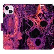 iSaprio flip puzdro Abstract Dark 02 na iPhone 14 Plus - Kryt na mobil