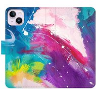 iSaprio flip pouzdro Abstract Paint 05 pro iPhone 14 Plus - Phone Cover