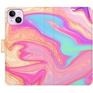 iSaprio flip pouzdro Abstract Paint 07 pro iPhone 14 Plus - Phone Cover