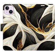 iSaprio flip pouzdro BlackGold Marble pro iPhone 14 Plus - Phone Cover
