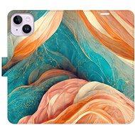 iSaprio flip pouzdro Blue and Orange pro iPhone 14 Plus - Phone Cover