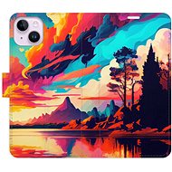 iSaprio flip case Colorful Mountains 02 for iPhone 14 Plus - Phone Cover