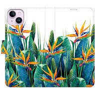iSaprio flip case Exotic Flowers 02 for iPhone 14 Plus - Phone Cover